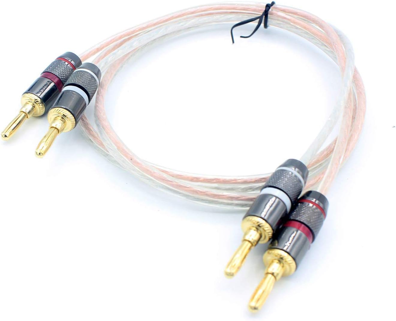 LoongGate Banana Tips Hifi Speaker Wire, Heavy Duty Oxygen-Free Bare Copper Banana to Banana Plugs Speaker Cable (3m/10feet) - Image 5
