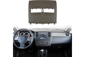 Pacewalker Front Upper Top Center Dash Vent Trim Bezel Compatible with Nissan Versa 2007-2012 Center Dash Vent Trim Frame 68414-ED50C 68414ED50C Beige