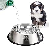 SUOXU Stainless Steel Small Dog Bowls Set of 2 with Non-Slip Rubber Base, 350 ml view 6