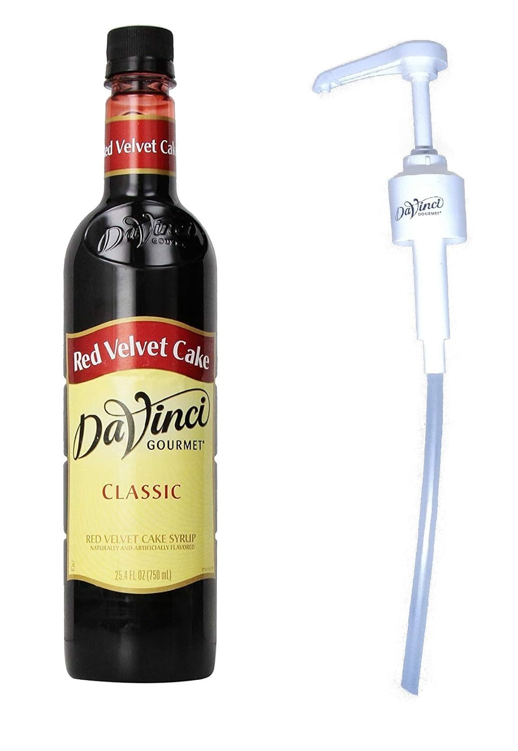 Da Vinci Gourmet Red Velvet Flavoured Syrup, 750 ml with Pump Amazon