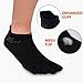Mens No Show Toe Socks 6 Pairs Original Weight Low Cut Running Toe Socks 8-10.5