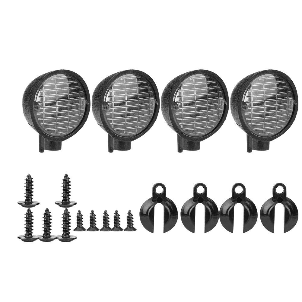 Zouminyy CHICIRIS RC LED Light Cover Kit for HSP REDCAT AXAIL scx10 Scale RC Model Crawler(Round)