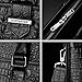 BOSTANTEN Cow Leather Lawyers Briefcase Formal Shoulder Bag Messenger for Men Horizontal Black Crocodile