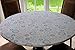 Covers For The Home Deluxe Elastic Edged Flannel Backed Vinyl Fitted Table Cover - Medallion Pattern - Small Round Oblong Oval - Fits Tables up to 40