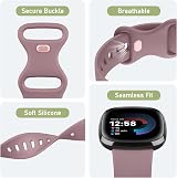 AK Silicone Sport Straps for Fitbit Sense 2 Sense Versa 4 Versa 3 Pack A S view 6