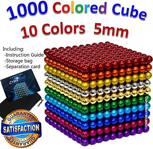 1000 pcs 5mm 10 Colors Multicolored Large cube Toy Building Blocks Sculpture Educational Game Office Toy Intelligence Development Stress Relief Imagination family gift Bundle of 4X( 216pcs +34pcs)