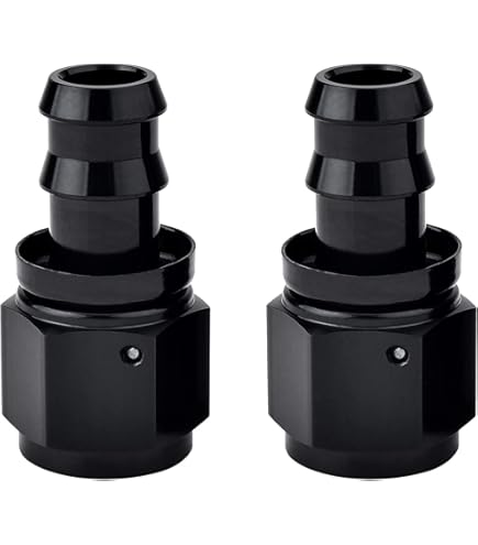 Aluminum -6AN Flare To -6 ORB O Ring Boss Adapter AN Fitting ORB BLACK Anodized - Foto 11