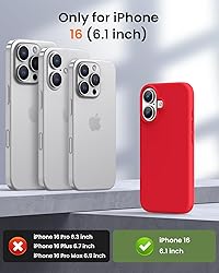 OuXul Designed for iPhone 16 Case,Shockproof Liquid