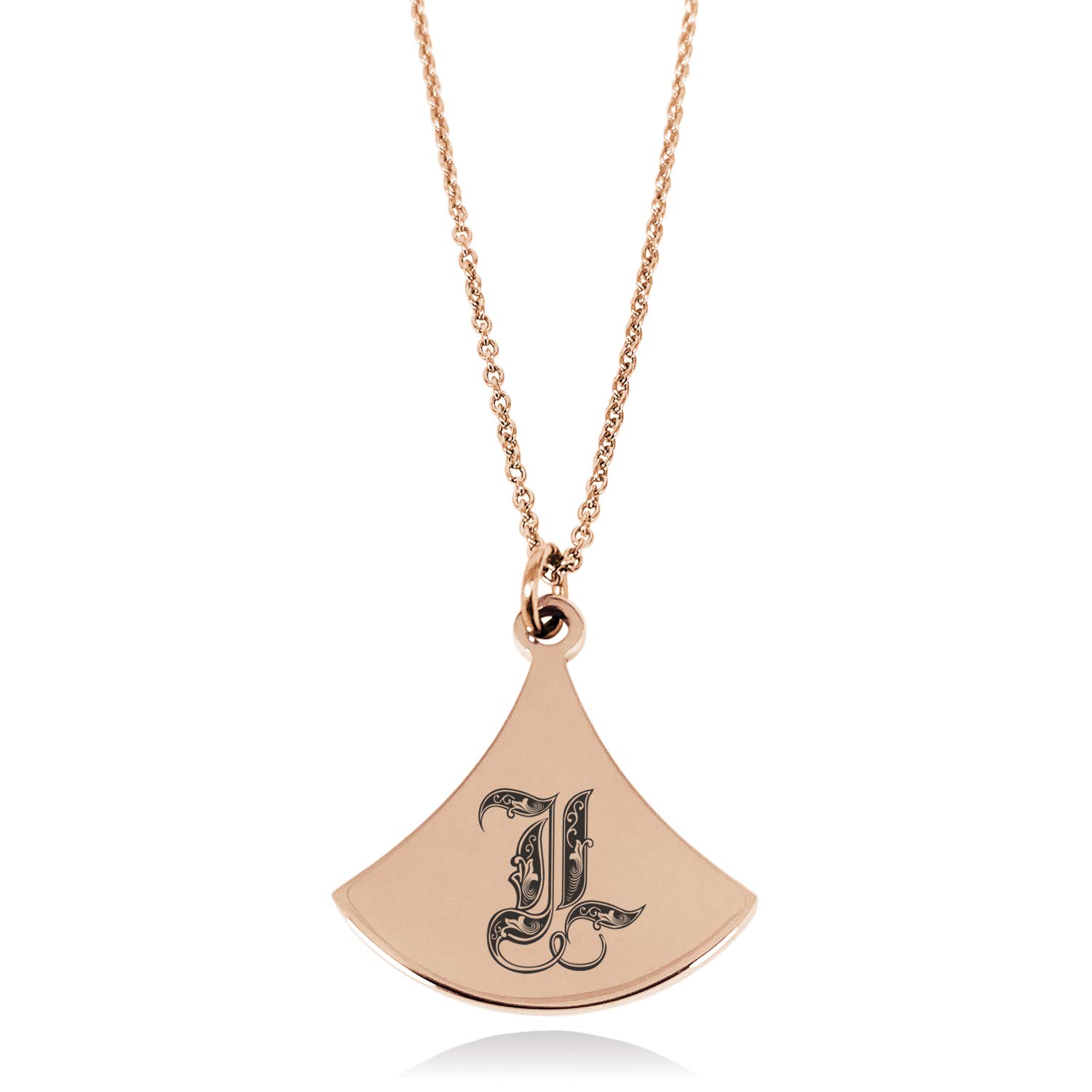 Stainless Steel Letter L Initial Royal 