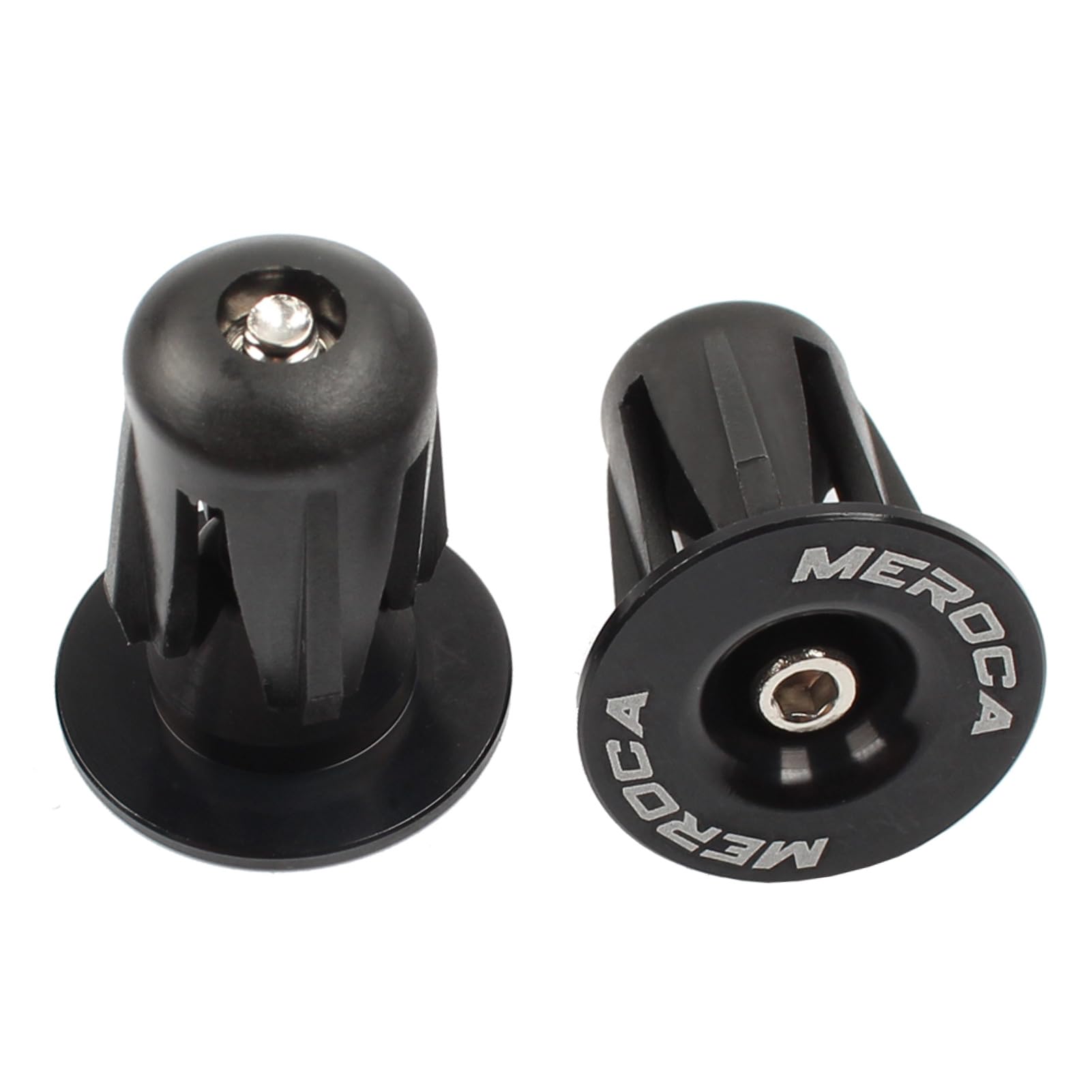 Azarxis Bike Handlebar Bar End Plugs Caps Aluminum Alloy Bicycle Handle Bar Ends 2 Pack for Road Bike Mountain Bike MTB BMX Fixie (Black, 26mm)