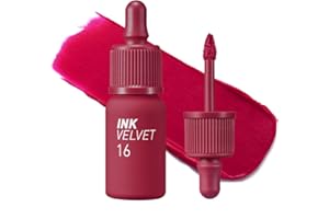 Peripera Ink the Velvet Lip Tint - High Pigment Color, Longwear, Weightless, Not Animal Tested, Gluten-Free, Paraben-Free (01