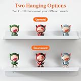 Lifewit Floating Shelves Wall 4 Pack White 38 cm 15 in Lip Front Sides view 7