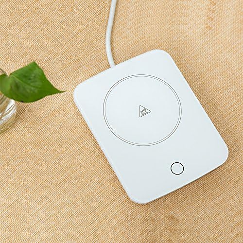 Coffee Mug Warmer Longwei Coffee Cup Warmer For Desk Desktop Electric Beverage Warmer Plate for Office &amp; Home Hot (Up to 131℉/55℃) for Milk Tea Coffee Water Cocoa Soup (with out mug)