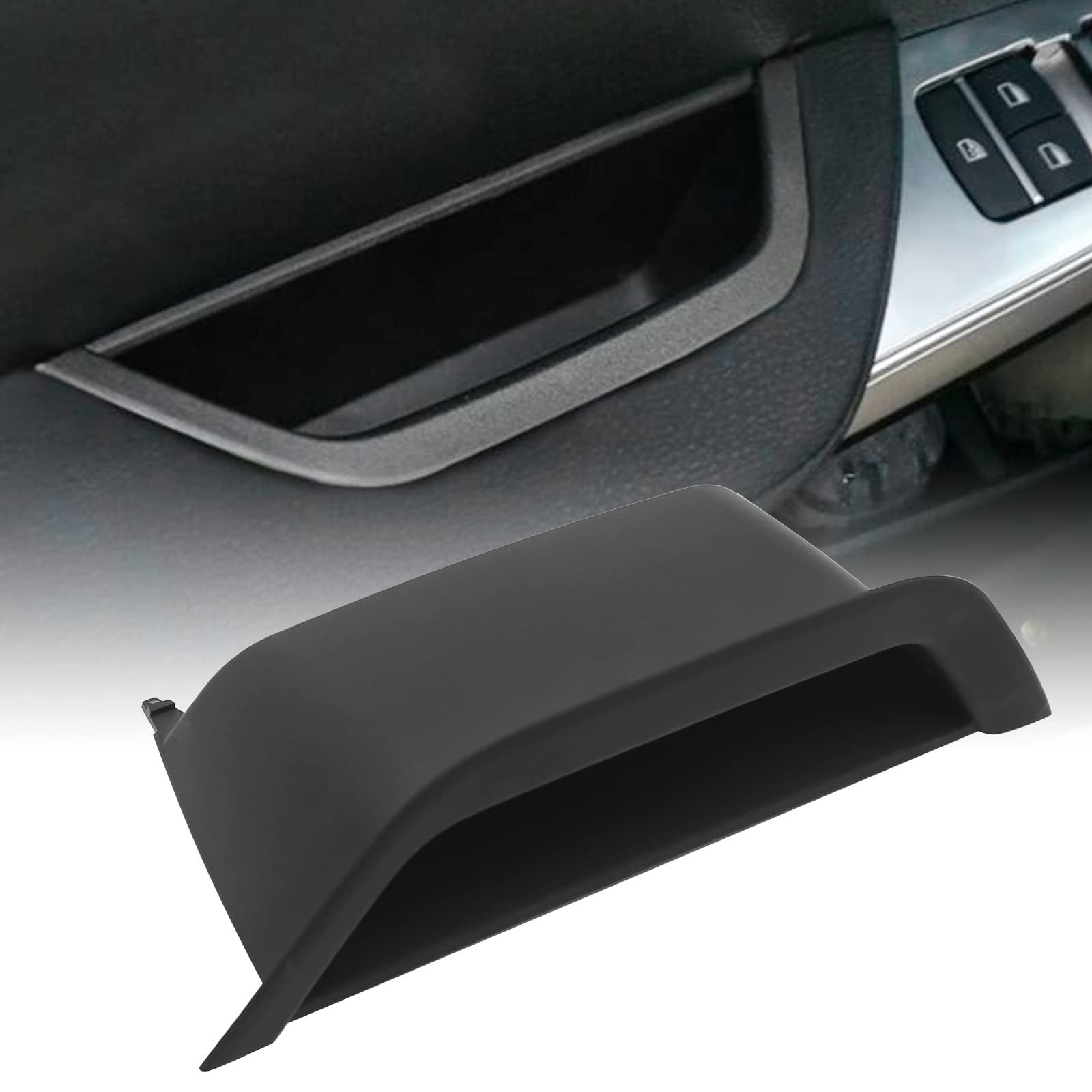 Photo 1 of Anxingo Front Left Door Interior Inner Handle Pull Trim Replacement for BMW X3 F25 2010-2016,for BMW X4 F26 2014-2017,Door Container Storage Box Cover