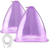 Vacuum Cupping Machine Accessories, Meifuly Premium 1800ML Extra-Large Vacuum Buttocks Lifting Butt Cups Cupping with Y Type Hose (1 Pair)