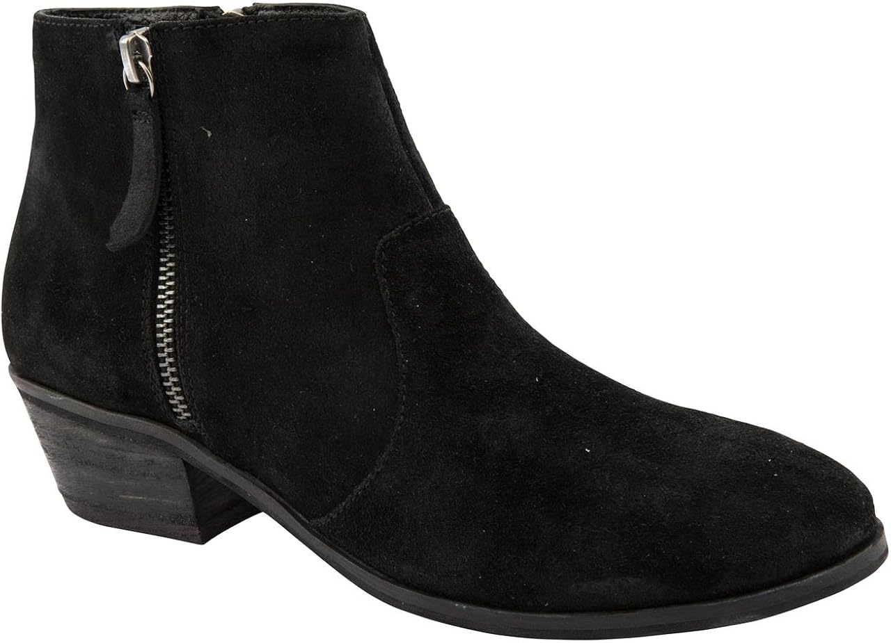 Jones Bootmaker Ladies Meg Black Suede Ankle Boots Size 8 Amazon.co.uk