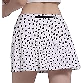Fodyle Women's Tennis Skirt Short high Waist Pleated Lined Shorts