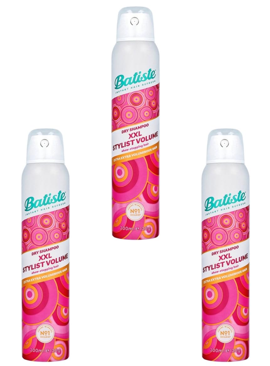 Batiste Stylist Dry Shampoo 200 ml (Pack of 3)