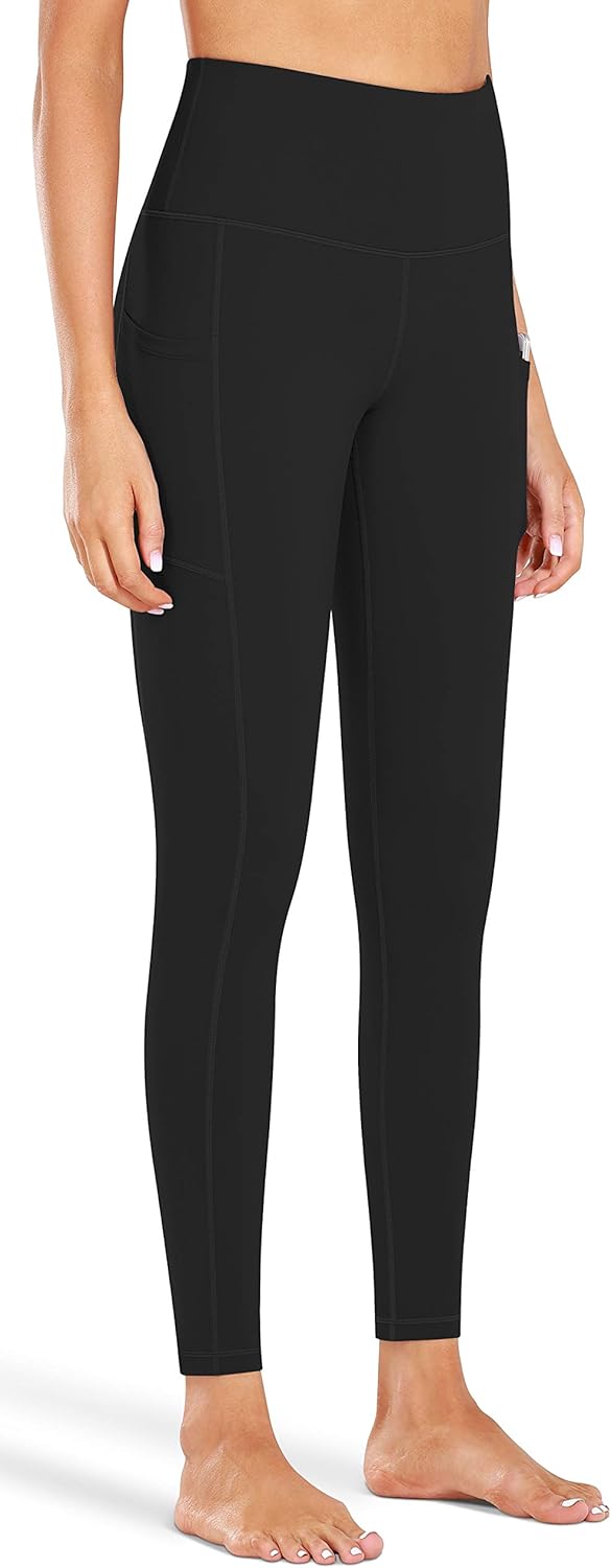 Fengbay High Waist Yoga Pants, Pocket Yoga Pants Tummy Control Workout Running 4 Way Stretch Yoga Leggings: Clothing