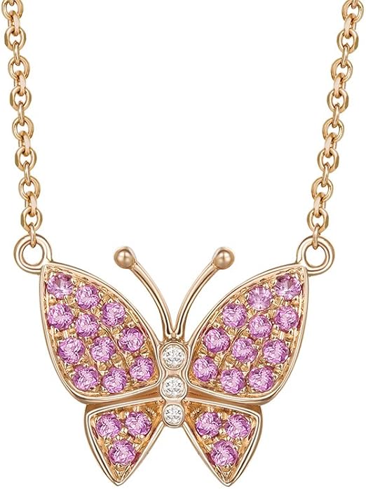 Carleeen Solid 14K Rose Gold 1/3cttw Natural Diamond Pink 463