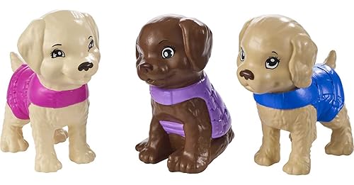 Barbie Floating Dolphin Magic Boat with Glass Bottom, Puppies