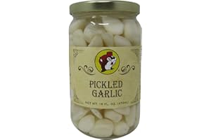 Buc-ee's Pickled Garlic in a Resealable Jar, Gluten Free, No High Fructose Corn Syrup, 16 Fl Ounces