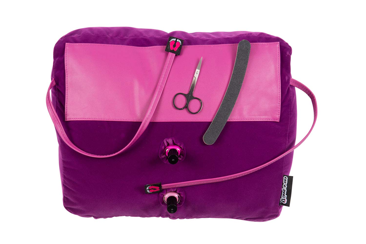 Manicure Cushion Pedicure Pillow Nail Arm Rest Foot Care Purple Velvet