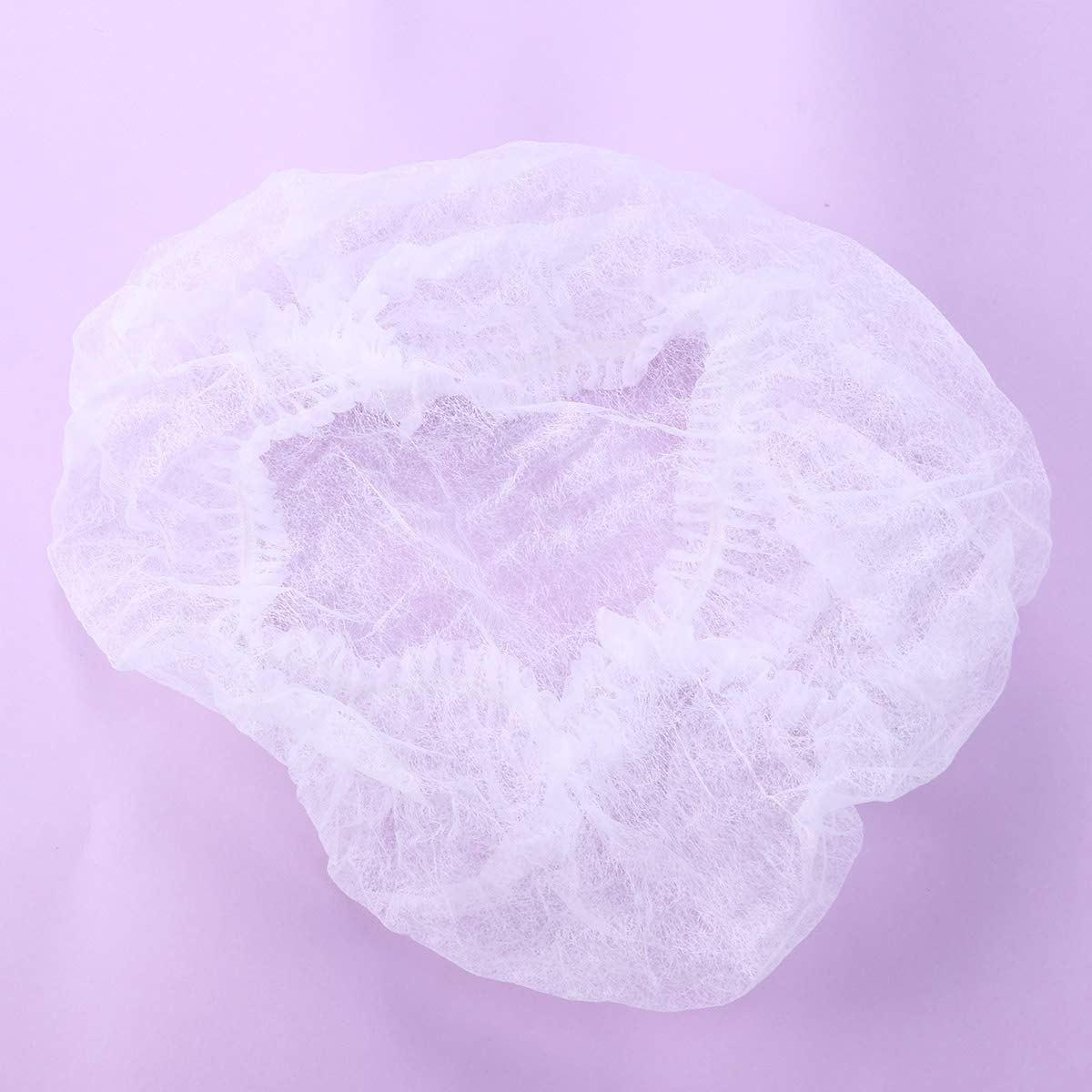 100 Tappi Bouffant Monouso Grigi – Retine Per Capelli – Per Salone, Spa, Servizio Cibo