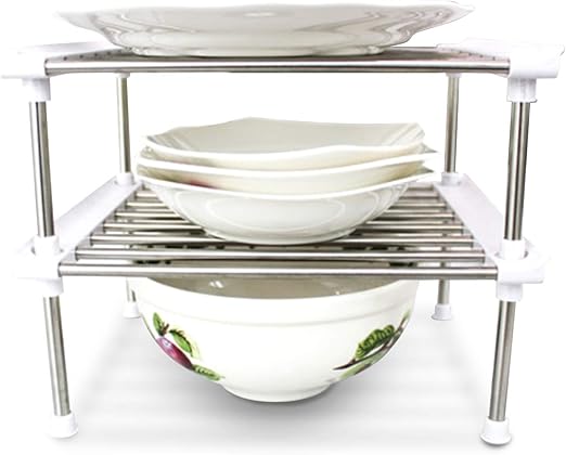 Amazon Com Carrotez 2 Pack Expandable Stackable Kitchen Cabinet