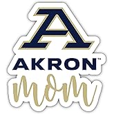 Akron Zips Proud Mom 4-Inch Die Cut Decal Officially Licensed Collegiate Product