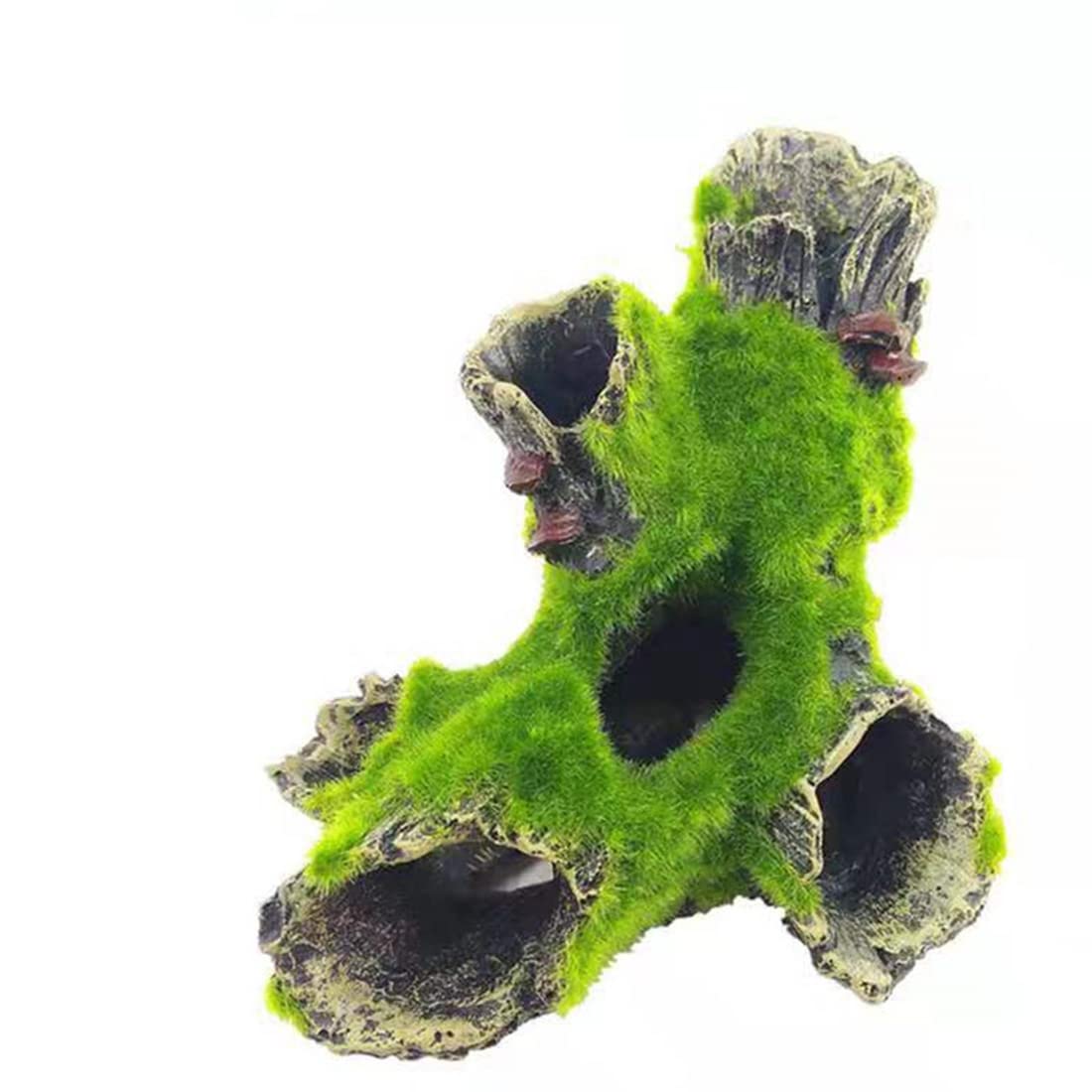 MaoNativey Aquarium Tree Decoration, Resin Aquarium Wood Decoration Driftwood Cave Used for Fish Shrimp Hiding