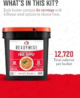 ReadyWise 60 Servings Lunch Dinner Grab & Go Freeze Dried Emergency Food view 3