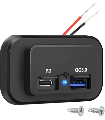 2 Tomas Usb De 12 V, Carga Rápida Doble Con Voltímetro Y Ali | Cuotas