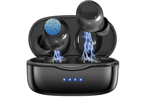 COOCEER Hearing Aids for Seniors - Rechargeable Hearing Aids with 16-Channel Sound Processing Noise Cancelling 6-Level Volume Control Invisible Hearing Amplifier for Adults with Charging Case — Black