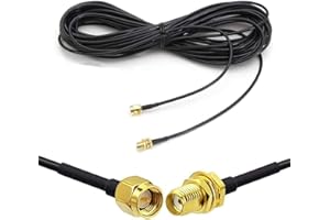CORONIR 16ft SMA Extension Cable SMA Male to SMA Female RF Connector Adapter WiFi Antenna Extension Cable for Wireless Router, Bridge External WiFi Antenna