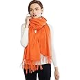 RIIQIICHY Women's Scarf Pashmina Shawls and Wraps for Evening Dress Bridesmaid Wedding Bridal Winter Warm Long Large Scarves