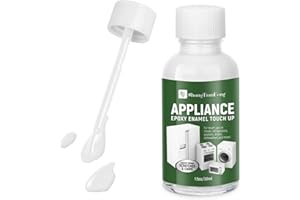 SHANGTIANFENG White Touch Up Paint forElectrical appliancesl, metal, wood, floor, appliance maintenance, refrigerator, dishwasher, dryer, washing machine, household appliances high-gloss paint repaint 1.5 Fl Oz