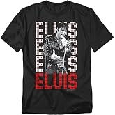 Popfunk Elvis Presley King of Rock and Roll Music T Shirt Black