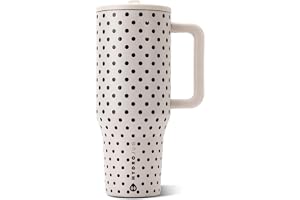 HydroJug Polka Dot Traveler 40oz, Insulated Tumbler, French Vanilla…