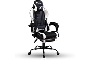 X Rocker PC Computer Gaming Desk Chair with Wheels, College Dorm Room Essentials for Guys and Girls, Adjustable, Ergonomic Office Chair, Gifts for Gamers