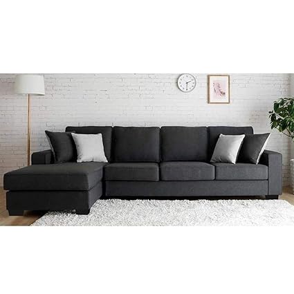Furny Apollo Five Seater L-Shaped Sofa (Grey)