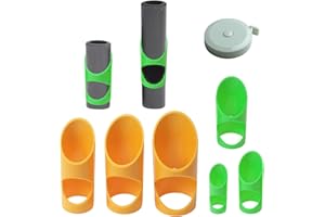 Foam Cutter Insulation Pipe Cutting Clamp Set 6 Sizes with Tape Measure and Guide Tubes 3D Printed Precision Tool for Accurat