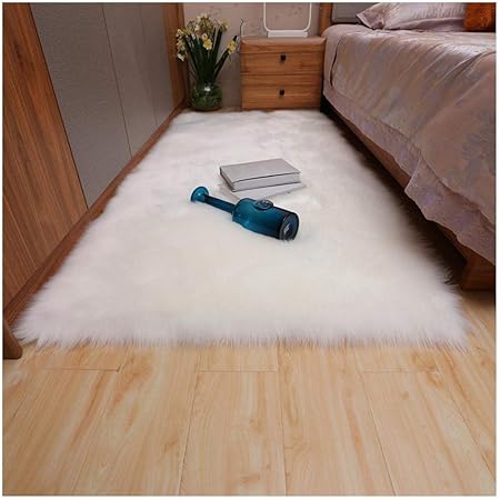 Amazon Com Evangelia Ym Ultra Soft Area Rugs Pure White Shaggy