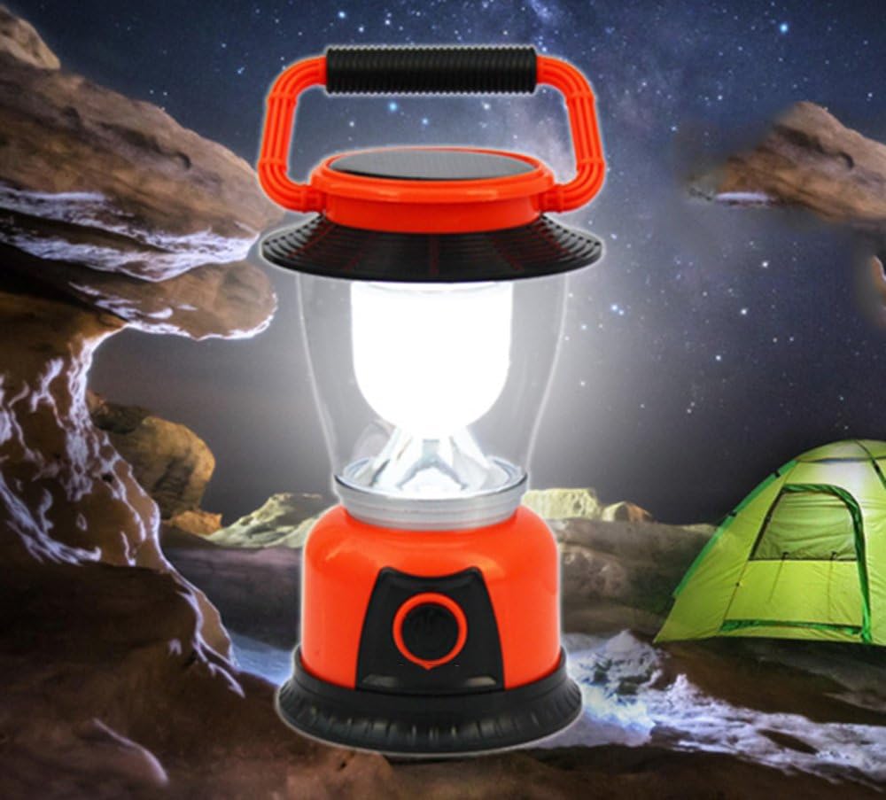 Solar Lights Garden LED ABS Plastic Retractable Handle Outdoor or Landscape Fence Mood Lamp/Outdoor Energy Efficient Eco-Friendly Waterproof Outdoor Camping Orange # xFF08; IP65 & # xFF09, [Energy Class A+++]