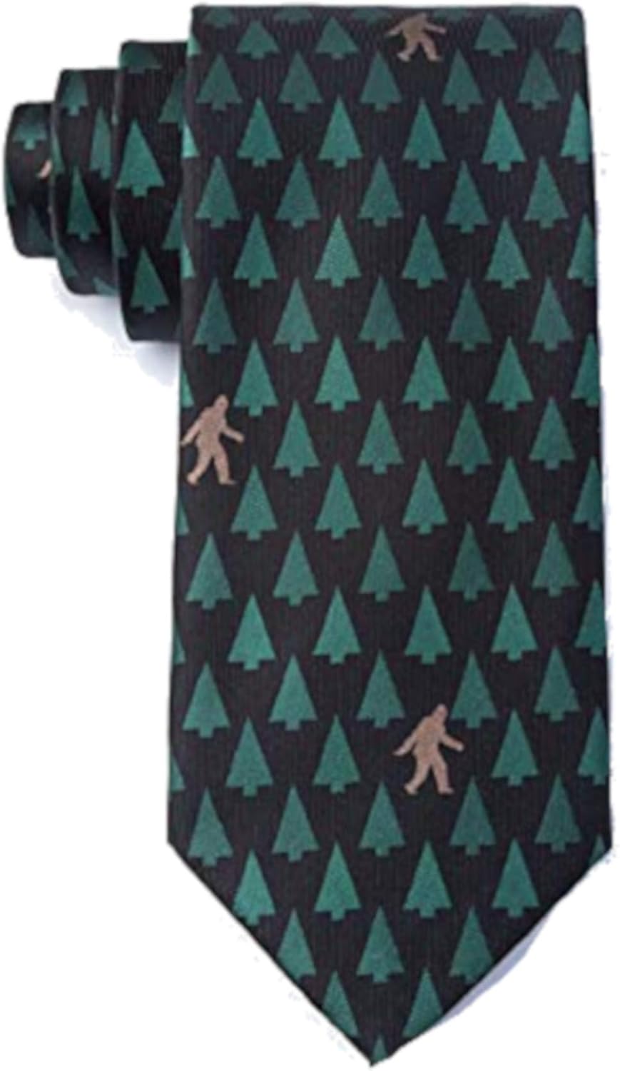 Sasquatch Spotted Black Microfiber Tie