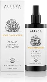 Alteya Organics Rose Water USDA Organic 200mL Bulgarian Rosa Damascena Facial view 2