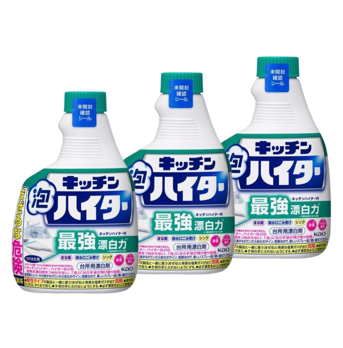 キッチン泡ハイター つけかえ用 ４００ｍｌ×3個商品画像