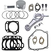 AKSGKGQ 3.308 Billet Rod Kit for Predator 212cc Hemi and Non-Hemi Engine. | 70mm Flat Top Piston .010 High Compression Head Gasket for Harbor Freight Engine