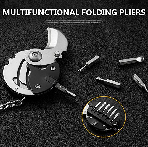 SDFSX Multifunction Coin knife,Coin shaped knife,Mini Pocket Key Gadget Portable,Multi Tool Small Screwdriver Set with Valentine's Day Gifts for Him