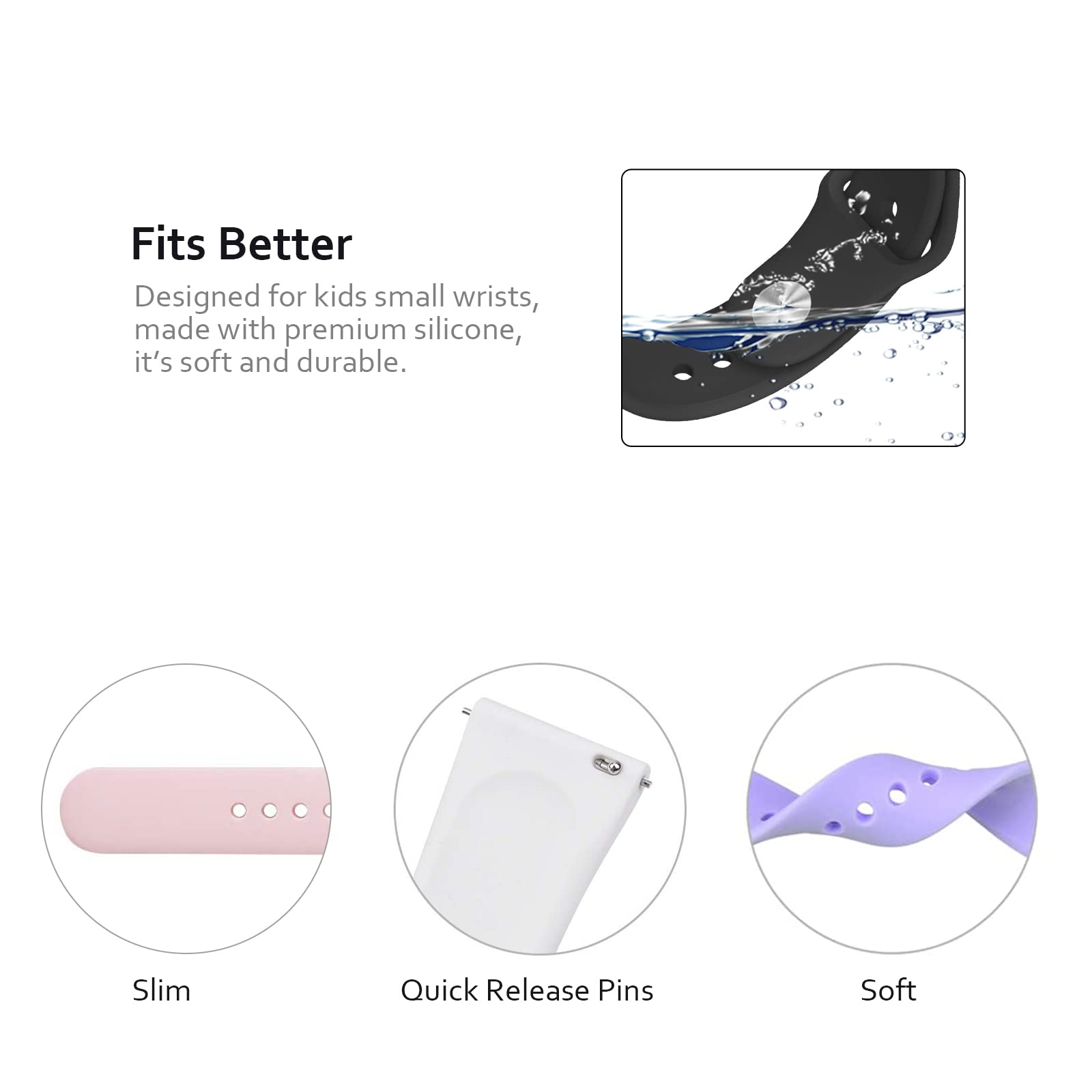 NewJourney Compatible with SyncUP Kids Watch 2/1 Band, Soft Silicone Watch Bands Compatible with T-Mobile Sync UP Kids Watch for Boys Girls